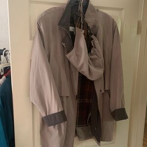 Liz Claiborne Women’s Tan and Gray Trench Coat